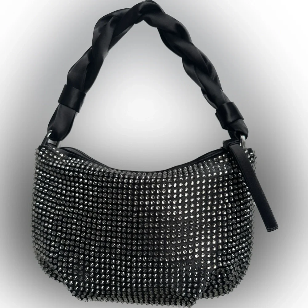 ZARA rhinestone shoulder bag - Picture 2 of 9